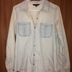 Acid-Wash Jean Shirt